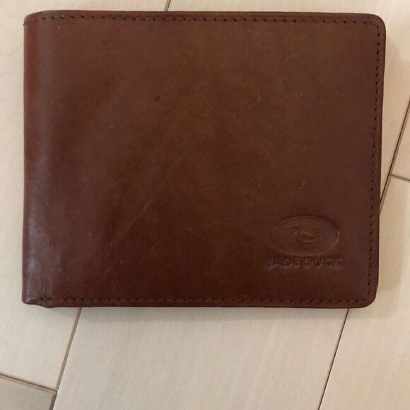 Mens Jade Duck Vintage Leather Wallet - Picture 1 of 4